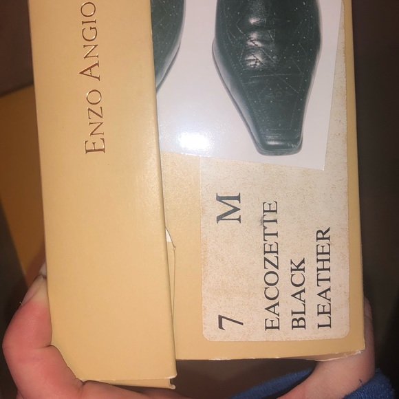 Black leather wedges - Picture 5 of 5